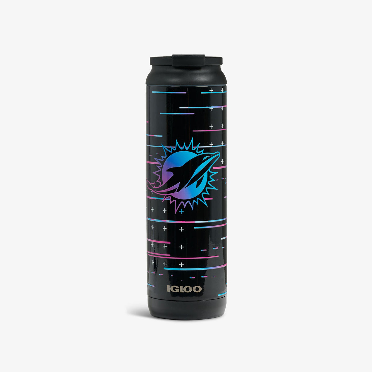 NFL Neon Miami Dolphins 20 Oz Flip ‘n’ Sip Tumbler